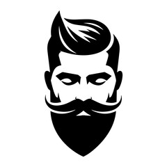 black and white vector silhouette