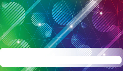 gradient color illustration in a triangles, line, circle, space for text style. Smart business design. Vector illustration.