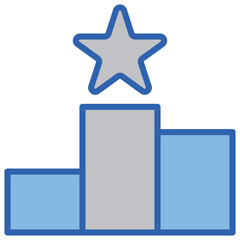 Prestige Blue White Icon