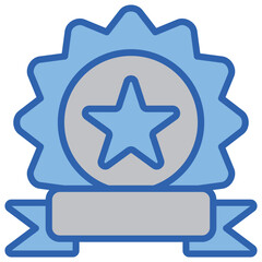 Exclusive Blue White Icon