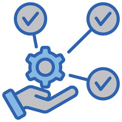 Amenities Blue White Icon