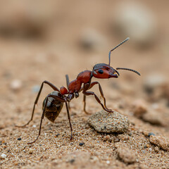 ant on the ground