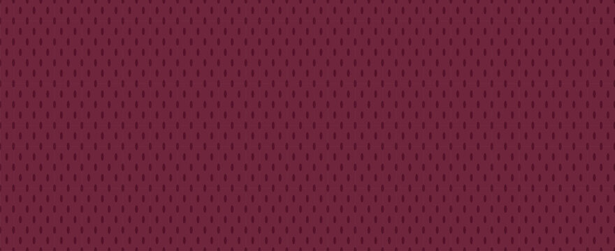 Burgundy Hockey Jersey Texture Seamless Vector Pattern. Sports Background. Athletic Mesh Fabric Close-Up. Breathable and Moisture Wicking Sportswear Textile.