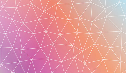 Modern pattern in triangles style. Decorative design For interior wallpaper, smart design, fashion print. Vector illustration. Blurred Background, Smooth Gradient Texture Color.
