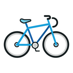 Fototapeta premium Bicycle icon isolated on white background