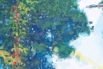 Various oil paintings, flowers, tigers, zebras, waterfalls, landscapes, parrots, roses, peonies, swans, leaves