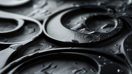 Typography design close-up 