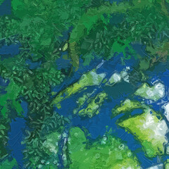 Various oil paintings, flowers, butterflies, leaves, parrots, birds, roses, peonies, scenery, moonlight, paisley, monkeys, frogs