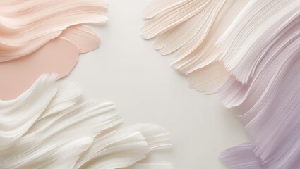 Handpainted abstract watercolor background with pastel brushstrokes in an elegant, serene style.