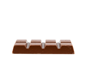 Classic Rectangular Chocolate Bar Lower Center White Isolated