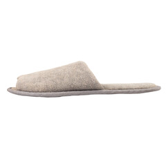 Home slippers color gray isolated on white background