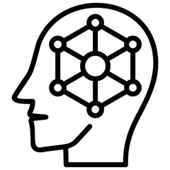 Neural Connectivity Outline Icon