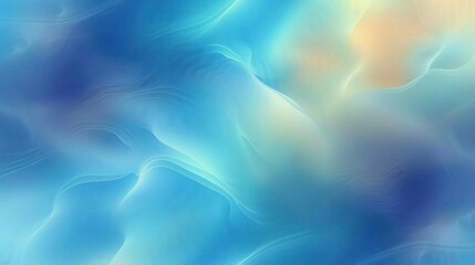 smooth flowing abstract blue waves with soft gradients and light reflections creating a calm and serene atmosphere
