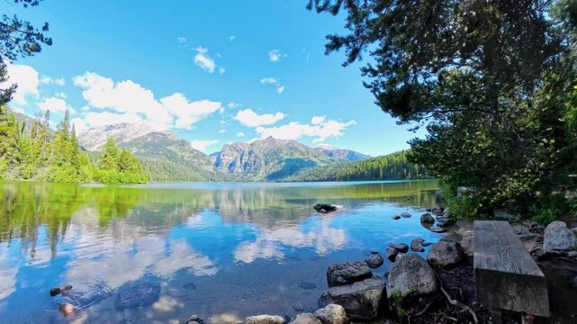 Approaching the Scenic Shores of Phelps Lake In Grand Teton National Park