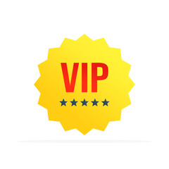 vip badges icon, colored flat vector. modern and minimalist design.