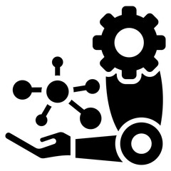 Neural Prosthesis Glyph Icon