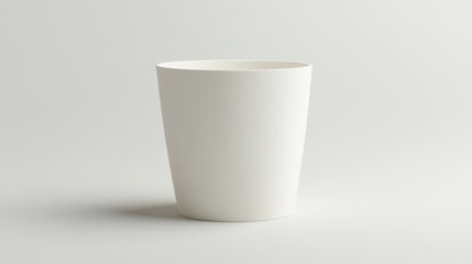 Plain white drinking tumbler