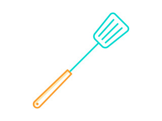 Spatula icon. Barbecue icon and symbol. Barbecue elements. Barbecue equipment. Simple flat vector icon.