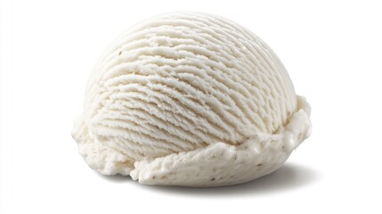 Fototapeta premium Single scoop of plain vanilla ice cream
