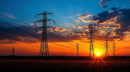 Innovative Solutions for Smart Grid Development in Rural Communities at Sunset