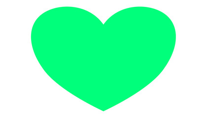 Simple heart icon on white background, minimalistic symbol for love.