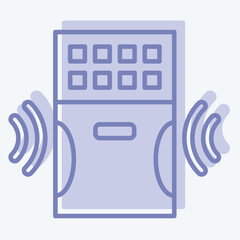 Icon Air Purifier. related to Home Security symbol. two tone style