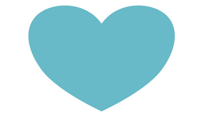 Simple heart icon on white background, minimalistic symbol for love.