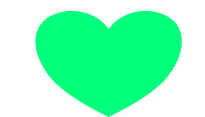 Simple heart icon on white background, minimalistic symbol for love.