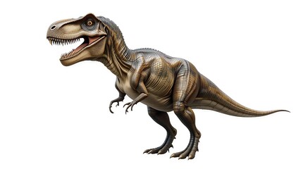 Fototapeta premium tyrannosaurus rex t rex on white background