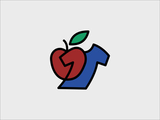 Red Apple and apparel Logo