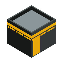 Kaaba Cube Vector Illustration