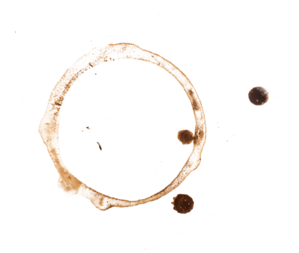 coffee splash isolated on white