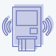 Icon Wireless Security System. related to Home Security symbol. two tone style