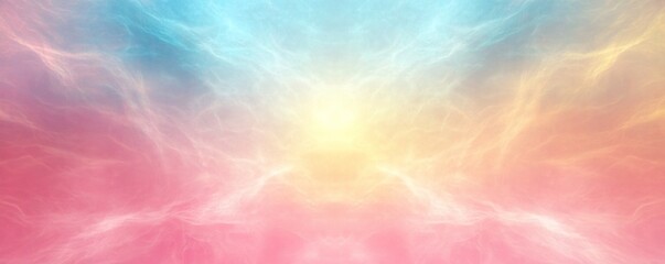 Obraz premium Colorful, ethereal abstract design with radiant light