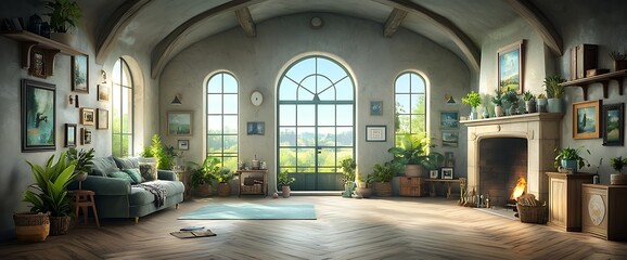 Cozy Farmhouse Living Room