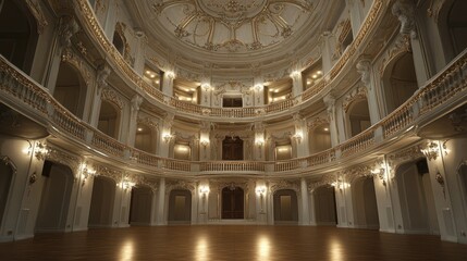 Obraz premium Grand Ballroom: Opulent Interior Design of a Luxurious Palace