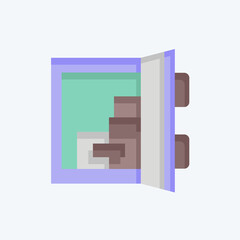 Icon Door Sensor. related to Home Security symbol. flat style