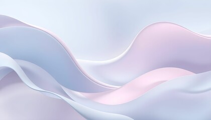 Fototapeta premium Gentle Waves of Pastel: A Serene Abstract Composition