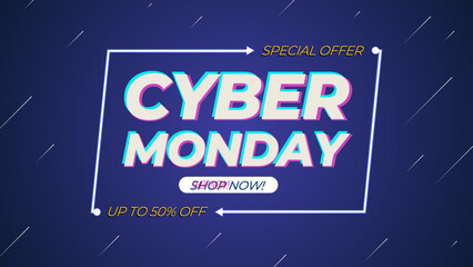 Glowing cyber monday editable text style effect Vector text effect with glowing