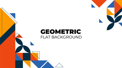 Geometric shape background in modern design style Vector illustration