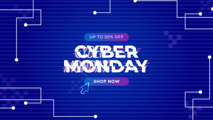 Gradient futuristic cyber monday background