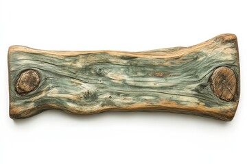 Aged wooden plank with intricate grain patterns.