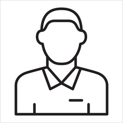 Customer service icon. Help and information contact center icon. Icon symbol suitable for contact, administrator, receptionist, employee, officer. Vector illustration.