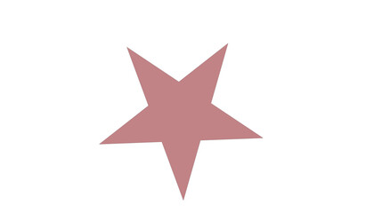 Obraz premium Purple star icon on white background.