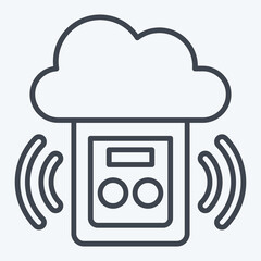 Icon Carbon Monoxide Detector. related to Home Security symbol. line style