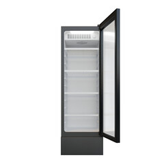Medium Size Showcase Display Cooler Front View Open Door