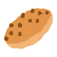 illustration of galleta choco chips