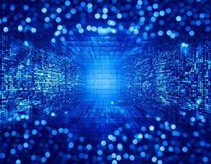 デジタル社会のイメージイラスト・背景（AI生成画像）