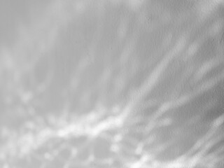 Light reflects on the water surface on the wall and blurs.