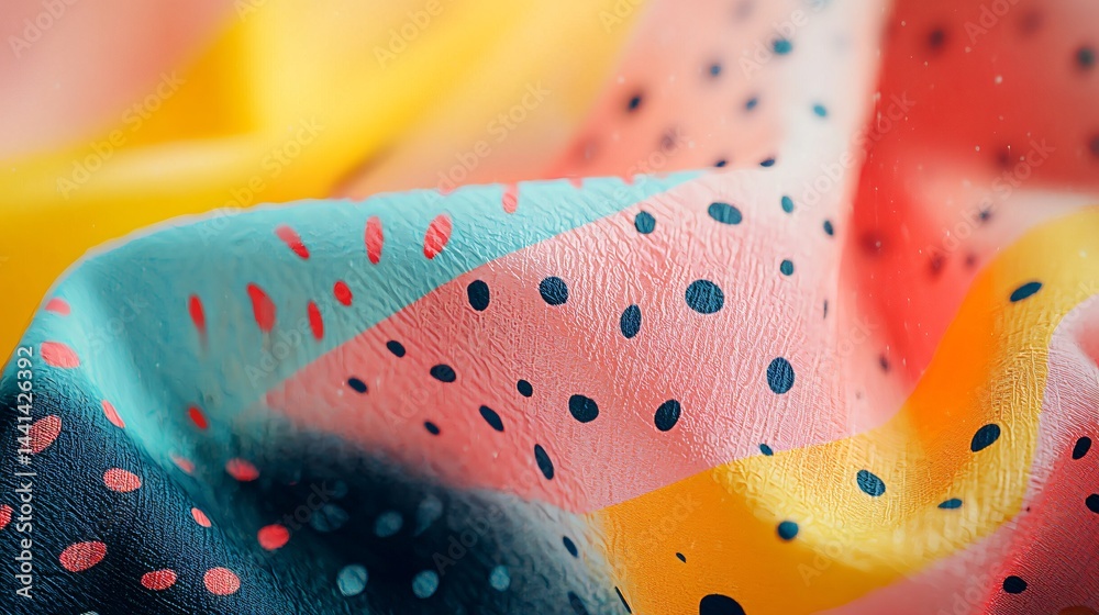 Poster striking colorful abstract background featuring vibrant patterns and playful elements creating a dyn